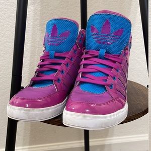 Adidas Originals high top fashion sneakers